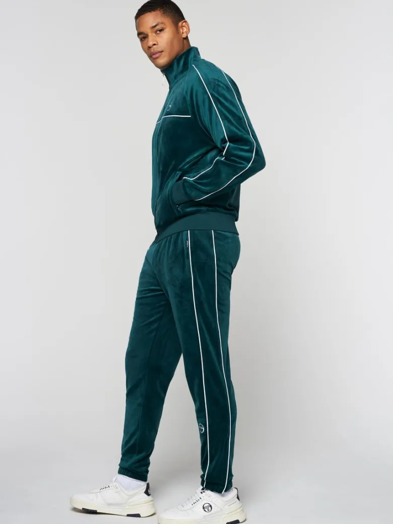 New Lioni Velour Track Jacket- Botanical Garden Velour