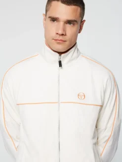 Sale Lioni Velour Track Jacket Archivio- Gardenia Velour
