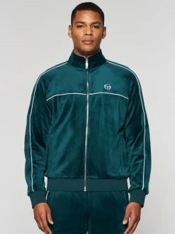 Best Lioni Velour Track Jacket- Botanical Garden Jackets