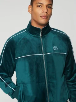 Best Lioni Velour Track Jacket- Botanical Garden Jackets