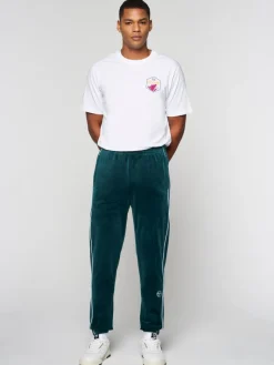 Clearance Lioni Velour Track Pant- Botanical Garden Velour