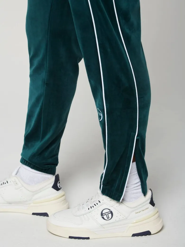 Clearance Lioni Velour Track Pant- Botanical Garden Velour