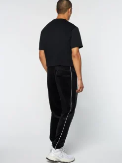 Online Lioni Velour Track Pant- Black Beauty Velour