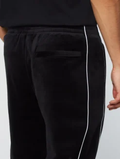 Sale Lioni Velour Track Pant- Black Beauty Tracksuits