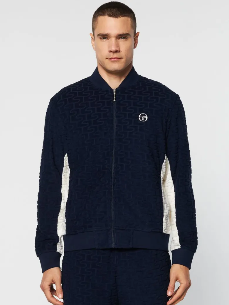 Outlet Livata Monogram Track Jacket- Maritime Blue Tracksuits