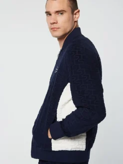 Outlet Livata Monogram Track Jacket- Maritime Blue Tracksuits