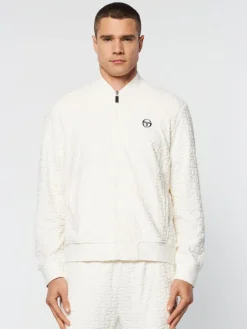 Online Livata Monogram Track Jacket- Gardenia Tracksuits