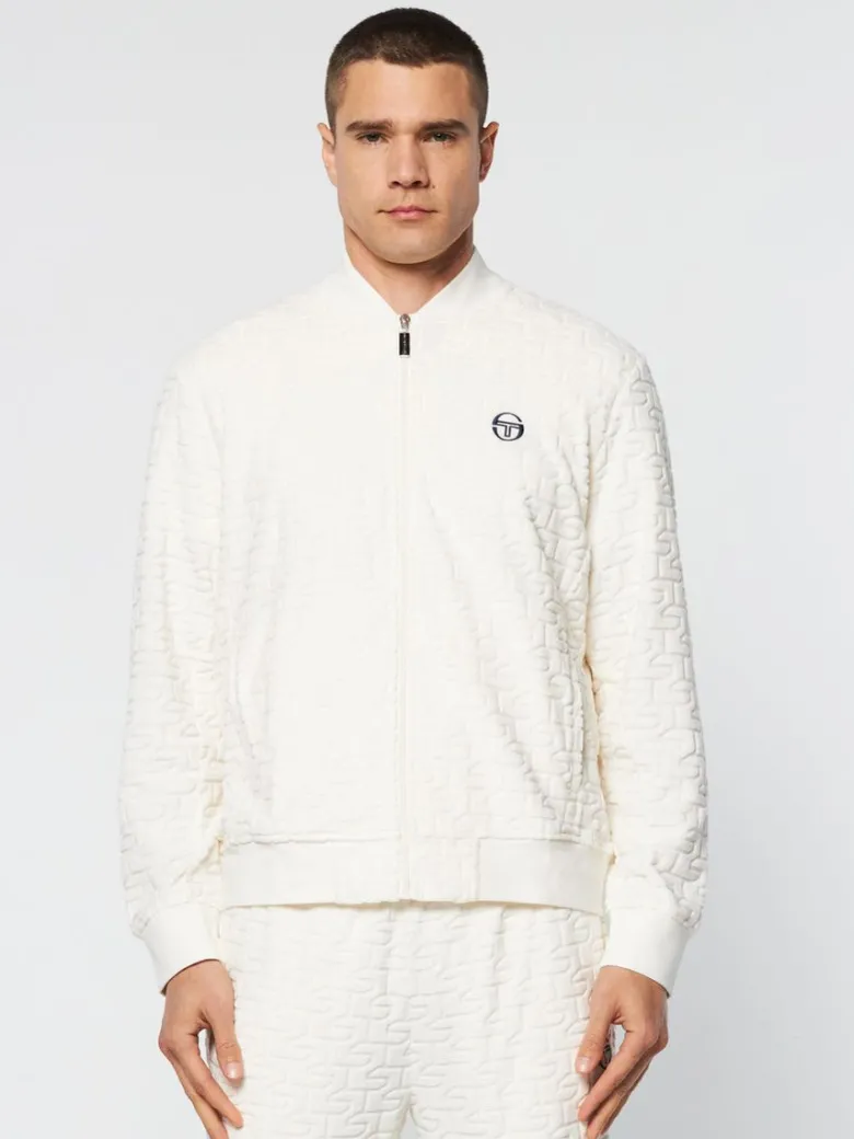 Online Livata Monogram Track Jacket- Gardenia Tracksuits
