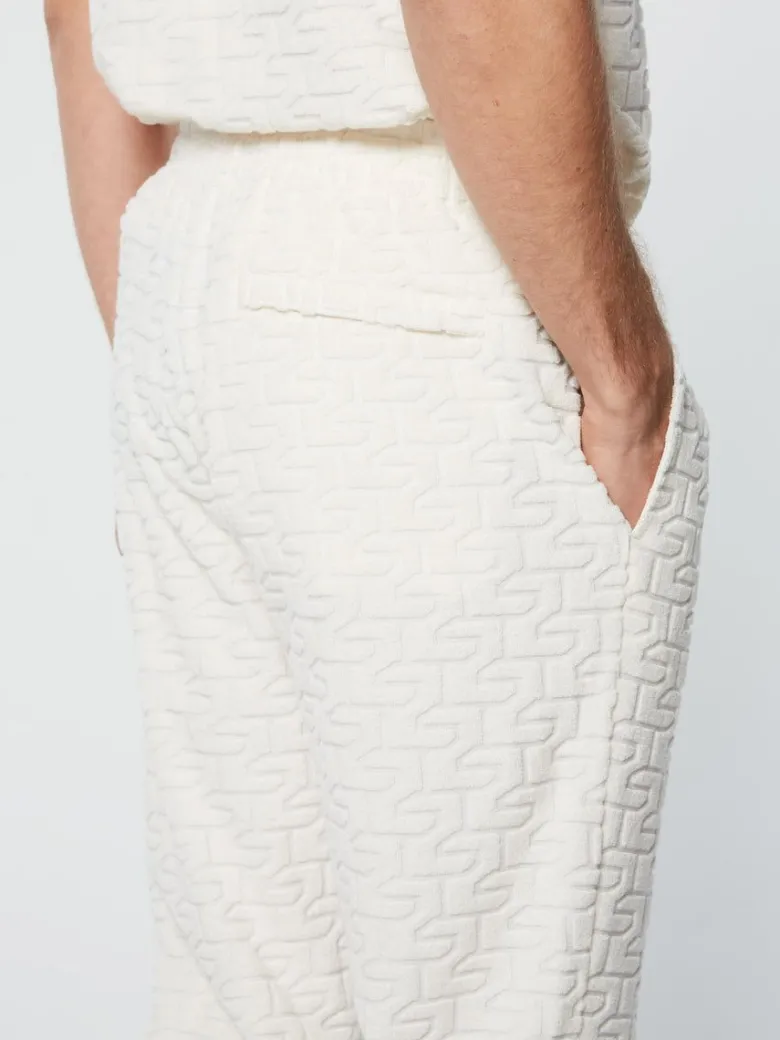 Fashion Livata Monogram Track Pant- Gardenia Tracksuits