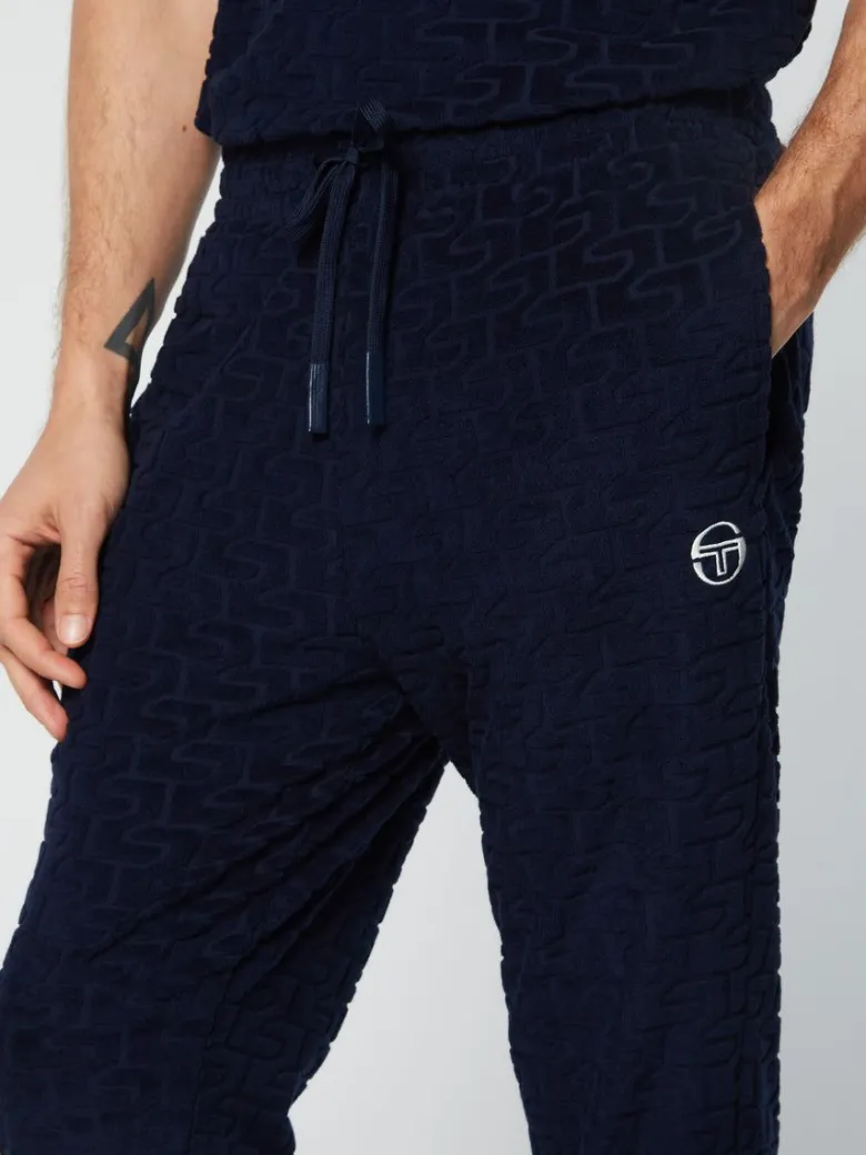 Clearance Livata Monogram Track Pant- Maritime Blue Pants And Sweatpants