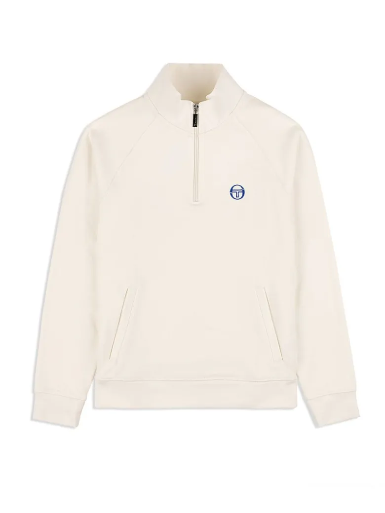 Hot Mezza Half Zip- Gardenia Sweatshirts And Hoodies