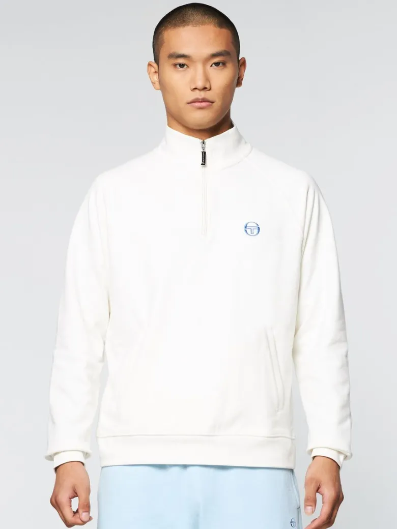 Hot Mezza Half Zip- Gardenia Sweatshirts And Hoodies