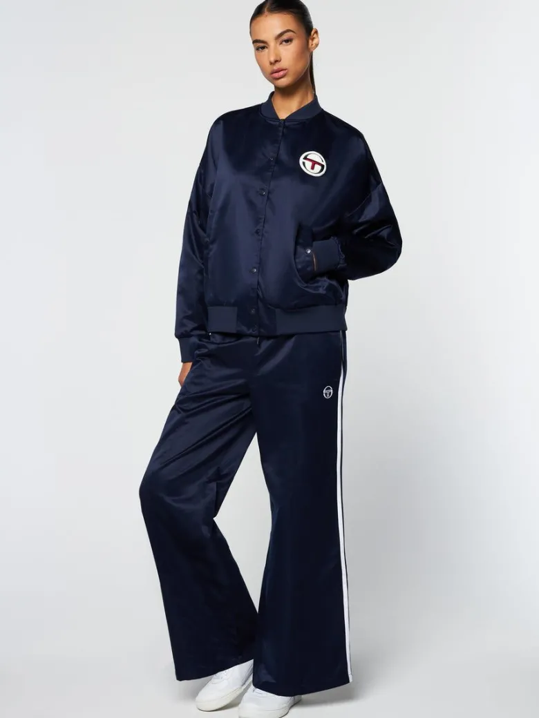 Fashion Miss Angela Bomber Jacket- Maritime Blue View All