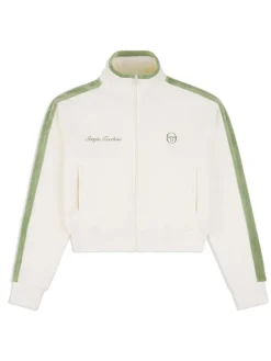 Sale Miss Carlotta Velour Track Jacket- Gardenia Velour