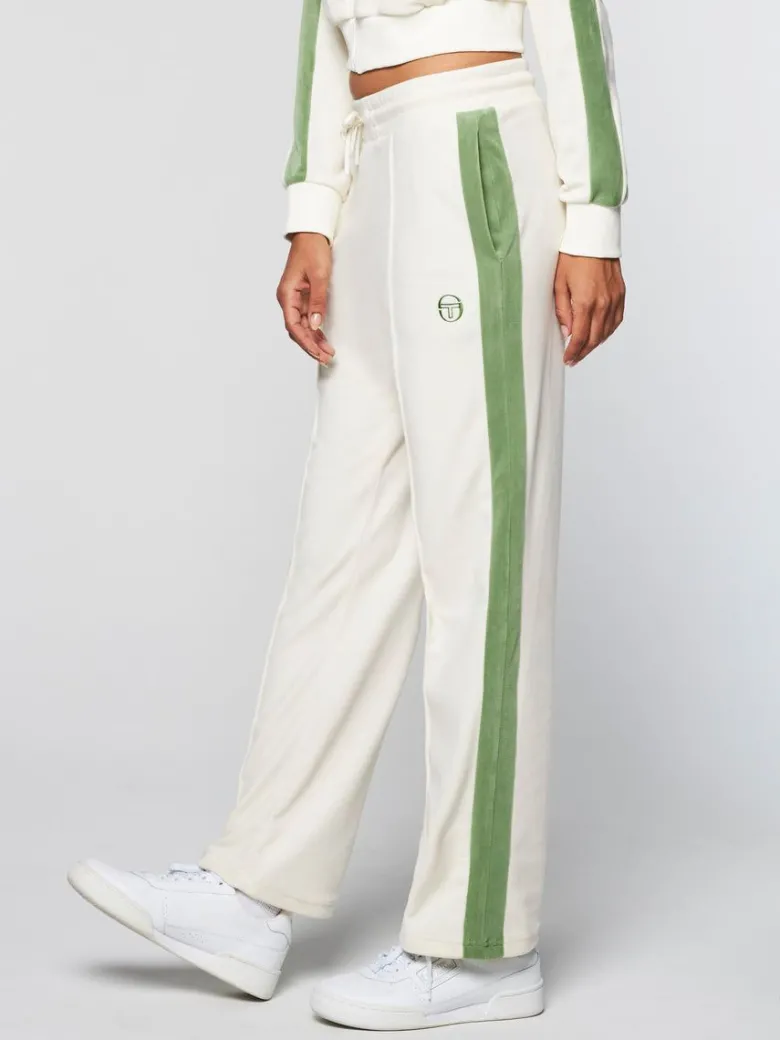 Fashion Miss Carlotta Velour Track Pant-Gardenia Tracksuits