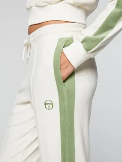 Fashion Miss Carlotta Velour Track Pant-Gardenia Tracksuits