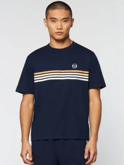 Outlet New Melfi T-Shirt- Maritime Blue/ White The Essentials