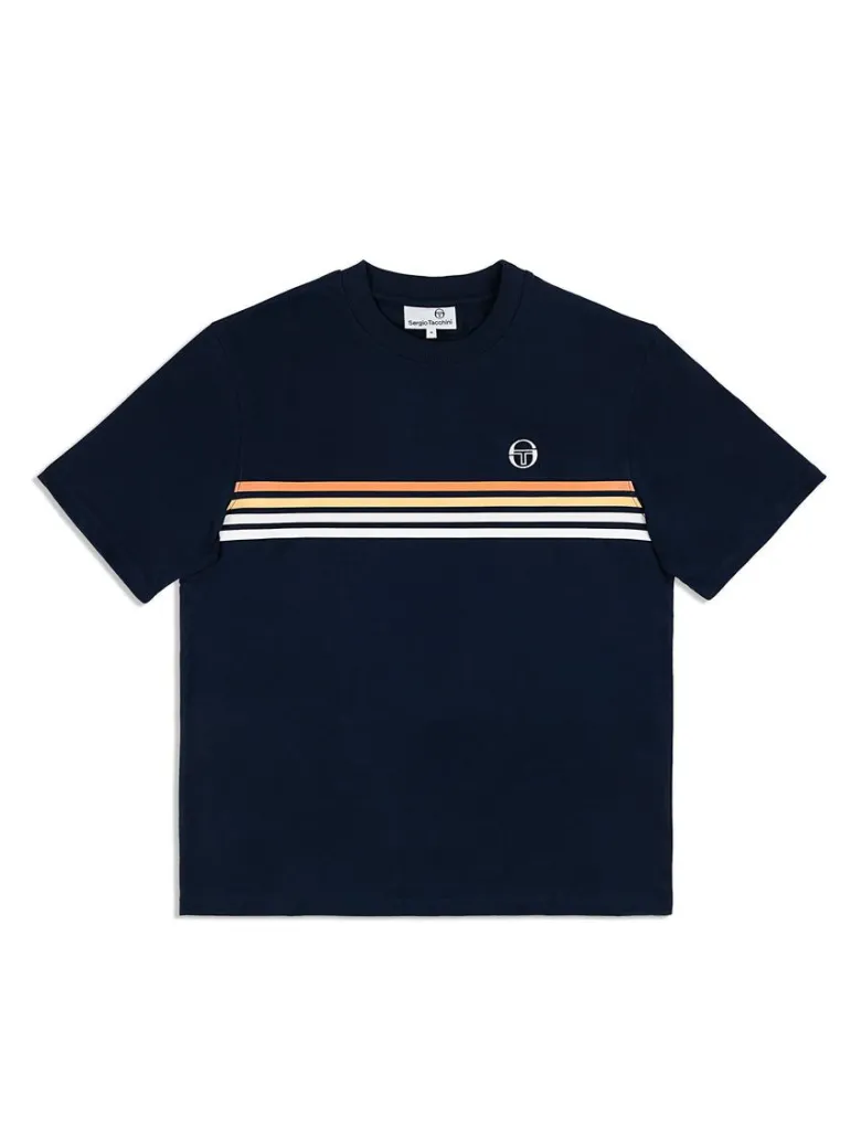 Clearance New Melfi T-Shirt- Maritime Blue/ White View All