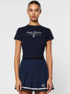 Clearance Nicola Graphic T-Shirt- Maritime Blue View All