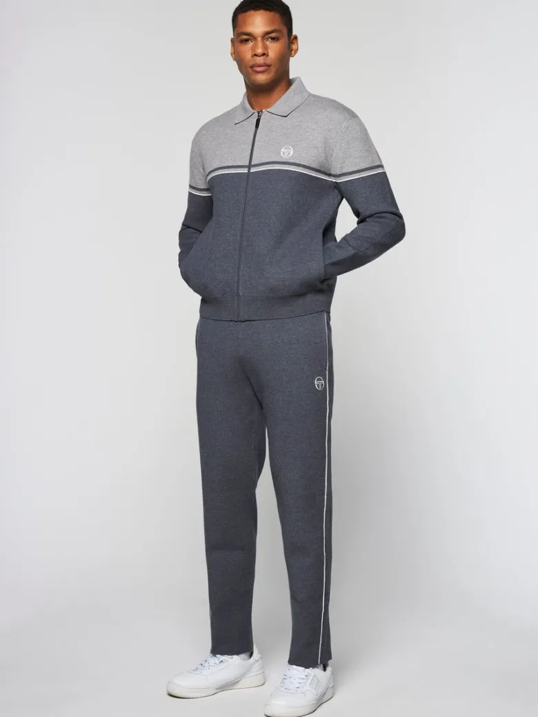 Discount Nostra Track Jacket- Dark Grey/ Melange Knitwear