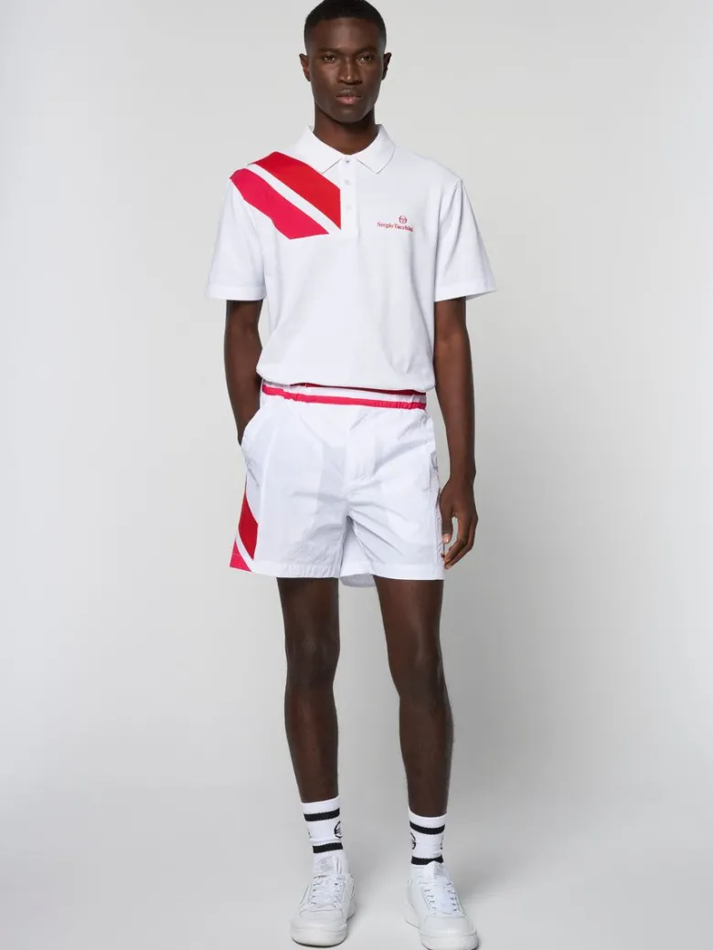 Fashion Ortica Tennis Short- White Nylon
