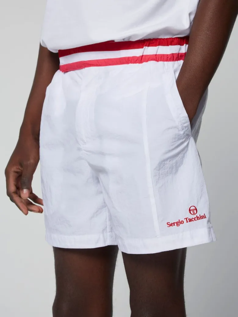 Fashion Ortica Tennis Short- White Nylon