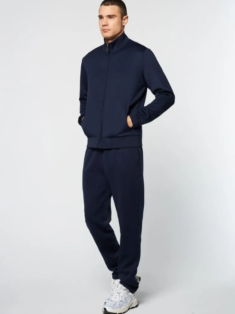 Fashion Perforata Track Jacket-Maritime Blue Jackets