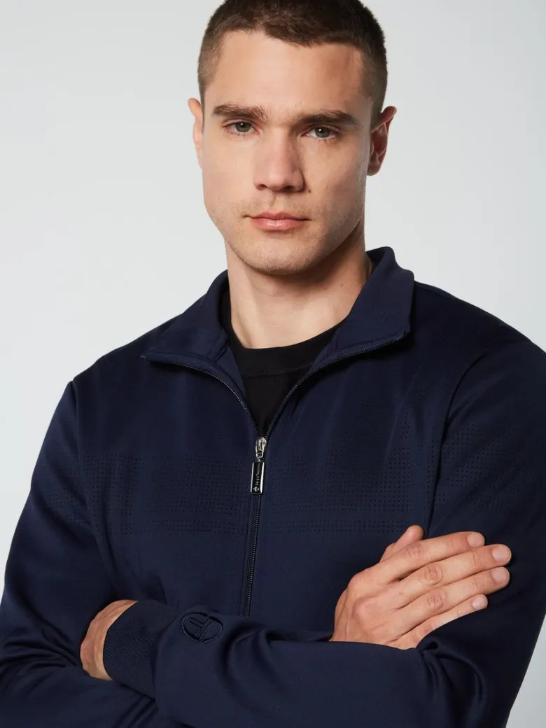 Fashion Perforata Track Jacket-Maritime Blue Jackets