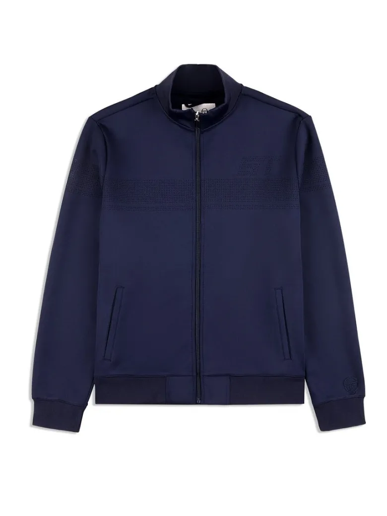 New Perforata Track Jacket-Maritime Blue View All