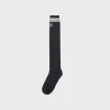 Fashion Prep Knee High Socks- Black Socks
