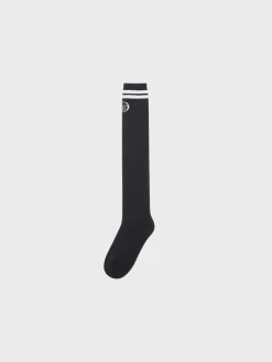 Fashion Prep Knee High Socks- Black Socks
