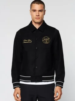 Discount Prep Wool Varsity Jacket- Black View All