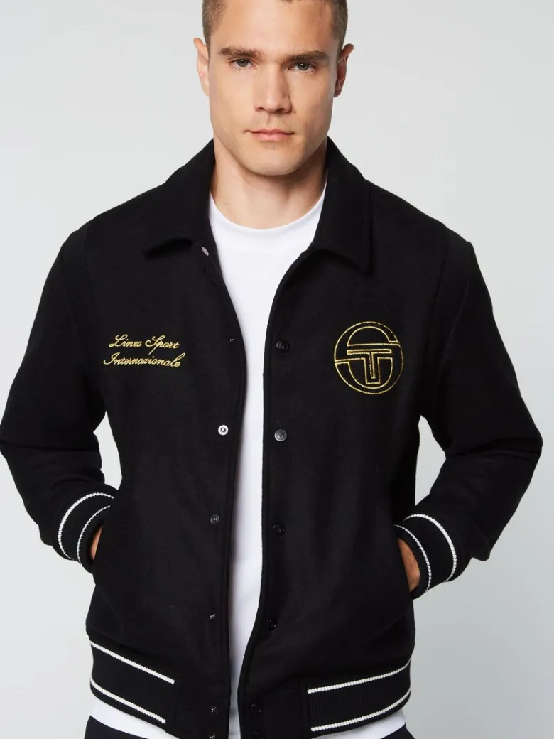 Discount Prep Wool Varsity Jacket- Black View All