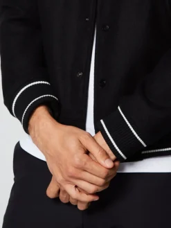 Discount Prep Wool Varsity Jacket- Black View All