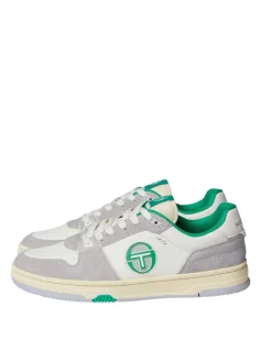 Discount Prime Shot Da Sneaker- Antique White/ Almond Oil/ Bright Green View All