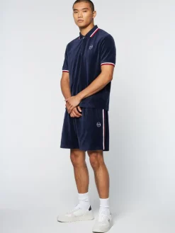 Sale Primo Velour Polo- Maritime Blue Polos