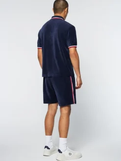 Sale Primo Velour Polo- Maritime Blue Polos