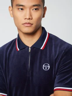 Sale Primo Velour Polo- Maritime Blue Matching Separates