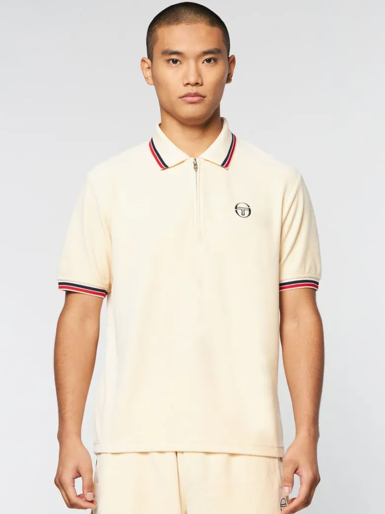 Fashion Primo Velour Polo- Pearl Ivory Velour