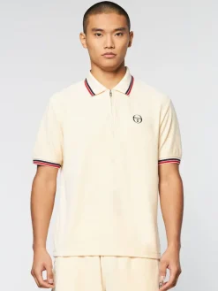 Hot Primo Velour Polo- Pearl Ivory View All