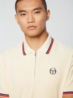 Hot Primo Velour Polo- Pearl Ivory View All