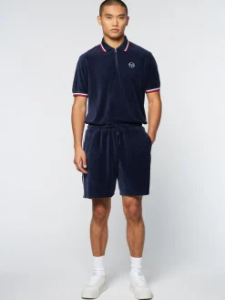 Discount Primo Velour Short- Maritime Blue Shorts And Swim