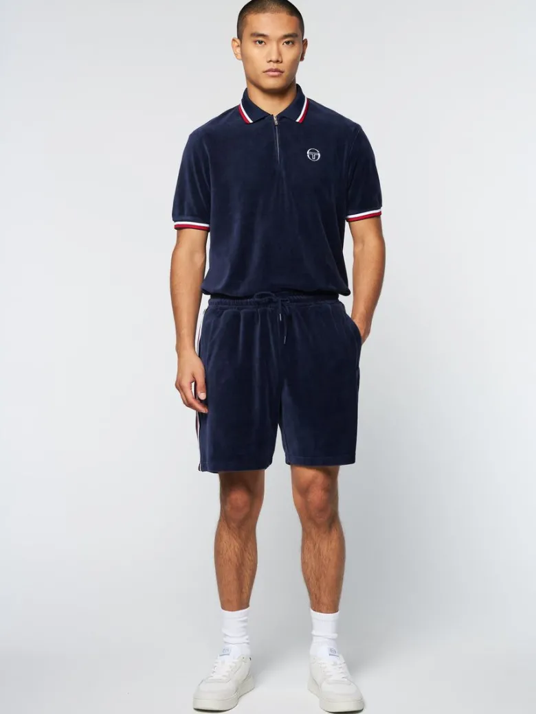 Hot Primo Velour Short- Maritime Blue Velour