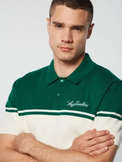 Fashion Roselli Knit Polo- Evergreen Knitwear
