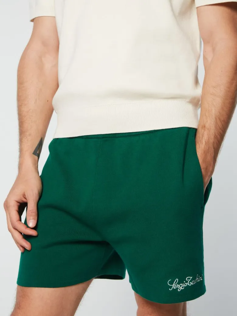 Fashion Roselli Knit Polo- Evergreen Knitwear