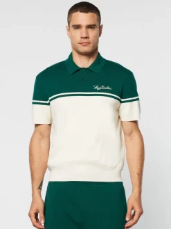 Hot Roselli Knit Polo- Evergreen View All