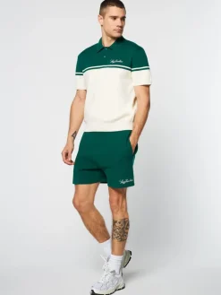Hot Roselli Knit Polo- Evergreen View All
