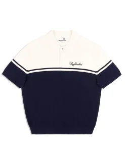 New Roselli Knit Polo- Gardenia Polos