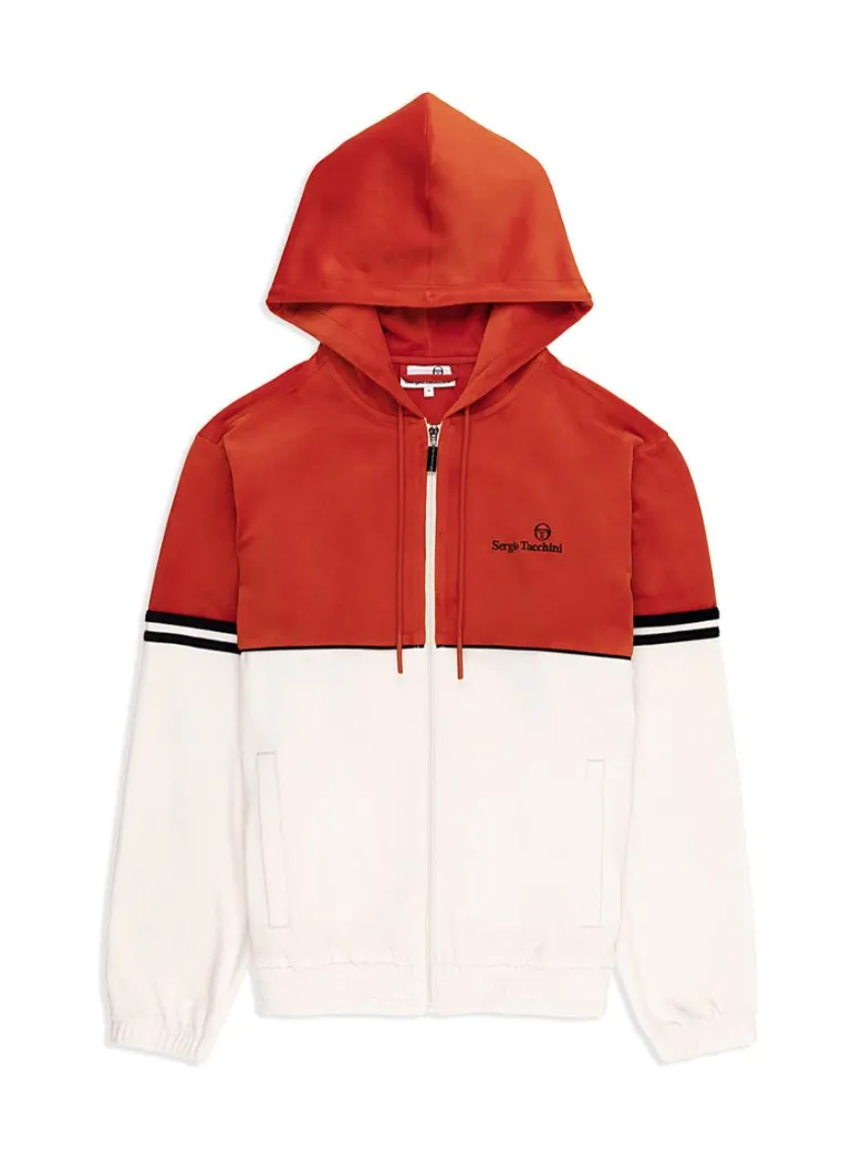 Hot Scopeto Full-Zip Velour Hoodie- Poinciana/ Gardenia Velour