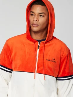 Hot Scopeto Full-Zip Velour Hoodie- Poinciana/ Gardenia Velour